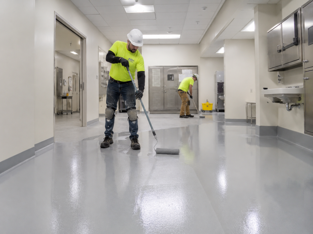 All West Prepping Floors