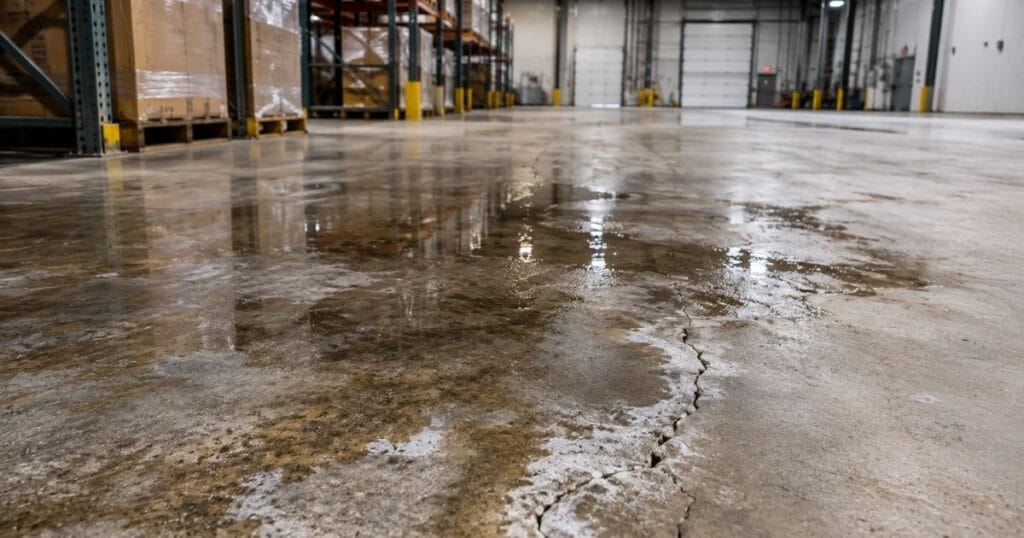 warehouse floor moisture mitigation