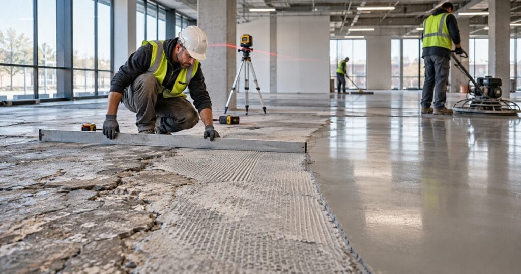 concrete floor leveling